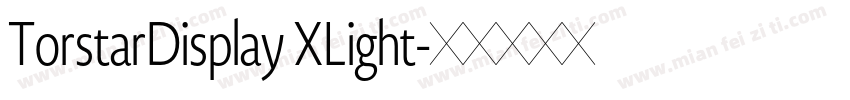TorstarDisplay XLight字体转换